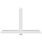 Ekena Millwork Eugene Architectural Grade PVC Gable Bracket, 84"W x 52 1/2"H x 6"D x 6"F, 15/12 Pitch GBP084X53X0606EUG00 - alternate 4